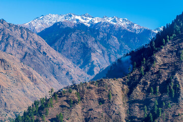 Wall Mural - a mountain valley, pekhri, tirthan valley, himachal pradesh, india