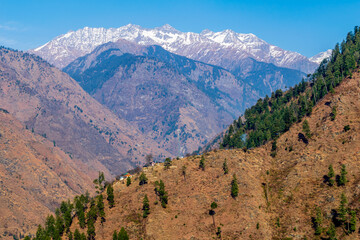 Wall Mural - a mountain valley, pekhri, tirthan valley, himachal pradesh, india