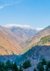 Wall Mural - a mountain valley, pekhri, tirthan valley, himachal pradesh, india