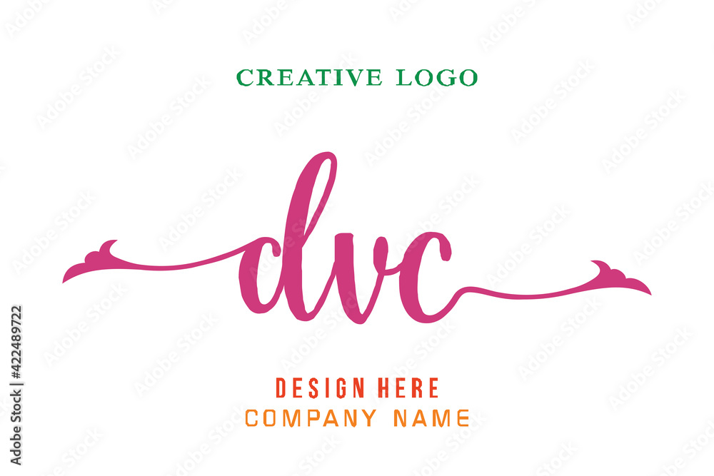 DVC lettering logo is simple, easy to understand and authoritative ...