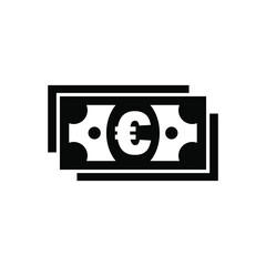 Cash euro money icon