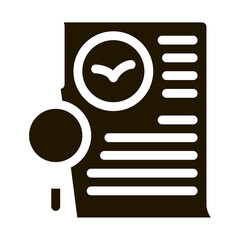 Poster - bird document list research icon vector