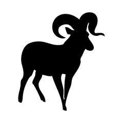 Wall Mural - Bighorn Sheep Silhouette