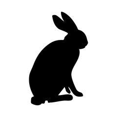 Sticker - Hare Silhouette