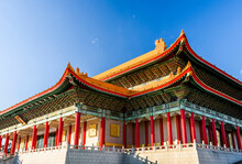 National Theater & Concert Hall In Taipei, Taiwan. Magnificent Chinese-style Palace Building