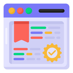 Sticker - 
Web performance in flat icon, editable vector design 

