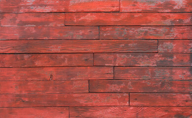 Sticker - red empty old christmas wood background