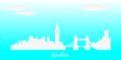 london city skyline vector illistration