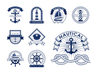 Wall Mural - nine nautical icons