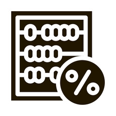 Poster - Abacus Count Tool Icon Vector Glyph Illustration