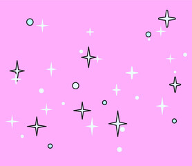 Poster - Neo-memphis seamless pattern with different geometric shapes. Retro 80's-90's style.