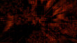 © RocknRoller Studios - Futuristic, Orange Digital Grid background. Network Tech Wallpaper. 3D Render