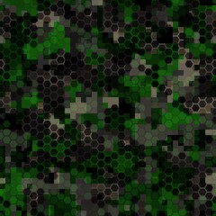 Texture military camouflage seamless pattern. Abstract army vector illustration