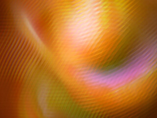 Poster - Blurred yellow-orange rhythmic wavy texture background