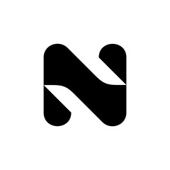 Poster - Letter N logo. Icon design. Template elements - vector sign