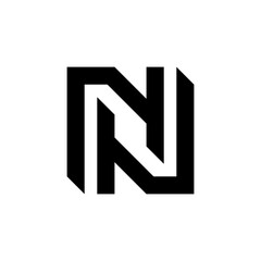 Poster - Letter N logo. Icon design. Template elements - vector sign