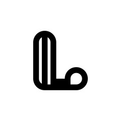 Poster - Letter L logo. Icon design. Template elements - vector sign