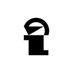 Poster - Letter I logo. Icon design. Template elements - vector sign