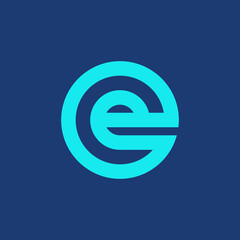 Poster - Letter E logo. Icon design. Template elements - vector sign