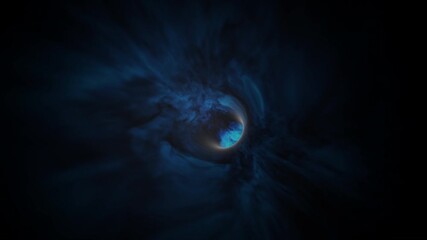 wormhole through time and space, warp through science fiction. abstract jump in space in hyperspace 
