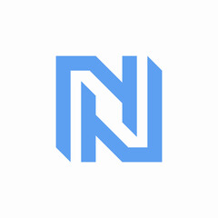 Poster - Letter N logo. Icon design. Template elements - vector sign