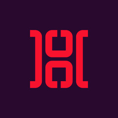 Poster - Letter H logo. Icon design. Template elements - vector sign