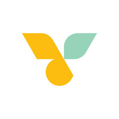 Poster - Letter V logo. Icon design. Template elements - vector sign