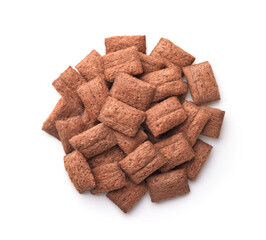 Wall Mural - Top view of chocolate cereal pillows