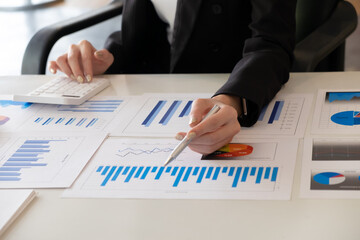 close-up view of young ui development team working together in office.