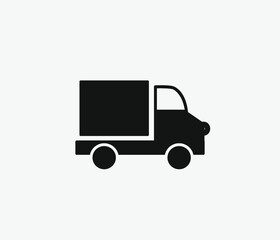 Poster - Truck vector icon. Editable stroke. Symbol in Line Art Style for Design, Presentation, Website or Apps Elements. Pixel vector graphics - Vector