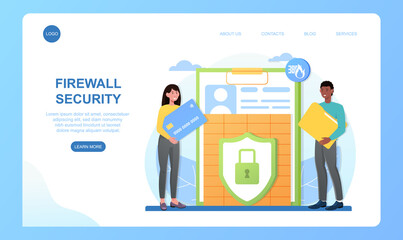 Poster - data protection concept. personal data protection.
