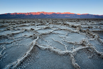 Wall Mural - Sunrise at Badwater Basin in Death Valley National Park, CA