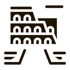 Poster - Landmark Icon Vector Glyph Illustration