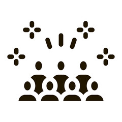 Poster - People in Stands Icon Vector Glyph Illustration