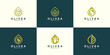 © Royin - olive oil logo collection design template