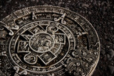 Fototapeta  - Antiguo calendario maya closeup