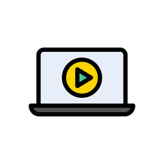 Sticker - video laptop