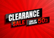 clearance sale background template promotion, end of season.
