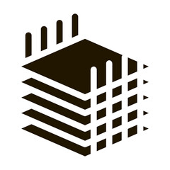 Fototapete - building sheets for home icon Vector Glyph Illustration