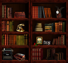 Wall Mural - Bookcase	
