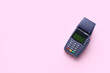 © Pixel-Shot - Payment terminal on color background