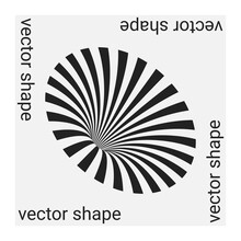 Universal Trendy Vector Geometric Shape Isolated On Grey Background