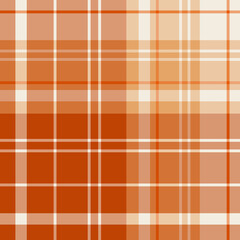 Wall Mural - Seamless pattern in autumn orange colors for plaid, fabric, textile, clothes, tablecloth and other things. Vector image.