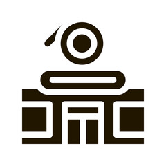 Poster - record shop icon Vector Glyph Illustration