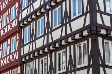 halftimbered german houses