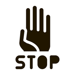 Poster - stop bullying icon Vector Glyph Illustration