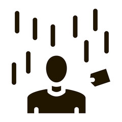 Poster - many requirements for person icon Vector Glyph Illustration