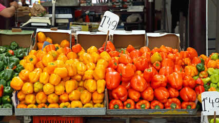 Wall Mural - Bell Peppers Market