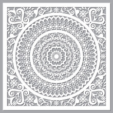 Traditional Moroccan Vector Openwork Mandala Design Inspired By The Old Carved Wood Wall Art Patterns From Morocco