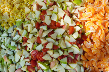 Wall Mural - multi fruit,apple  orange and guava fruit.